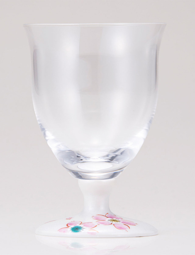 フリーグラス・小　さくら文　シルバー