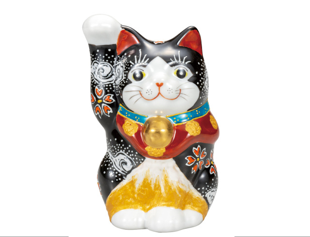 九谷焼 招き猫 4.8号招き猫 金富士 4.8号招き猫 金富士 かぶらきでしか買えない