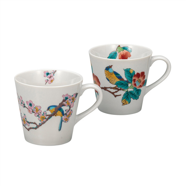 ペアマグカップ・花鳥