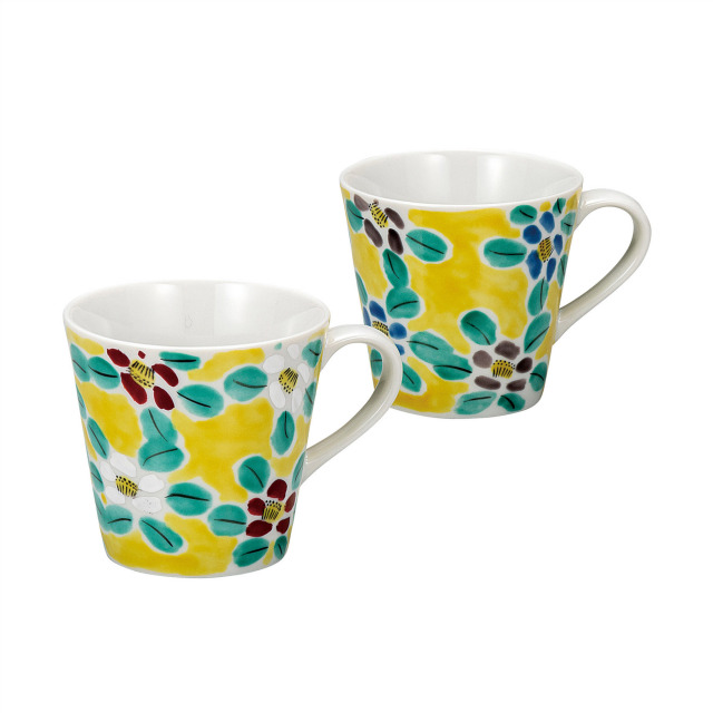 ペアマグカップ・花模様