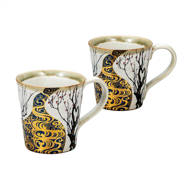 ペアマグカップ・光琳梅