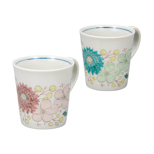 ペアマグカップ・花はな