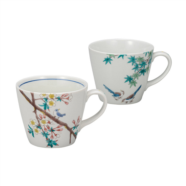 ペアマグカップ・小鳥春秋