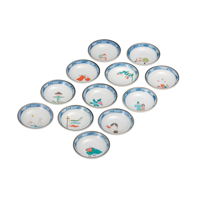 3号皿揃・絵ごよみ