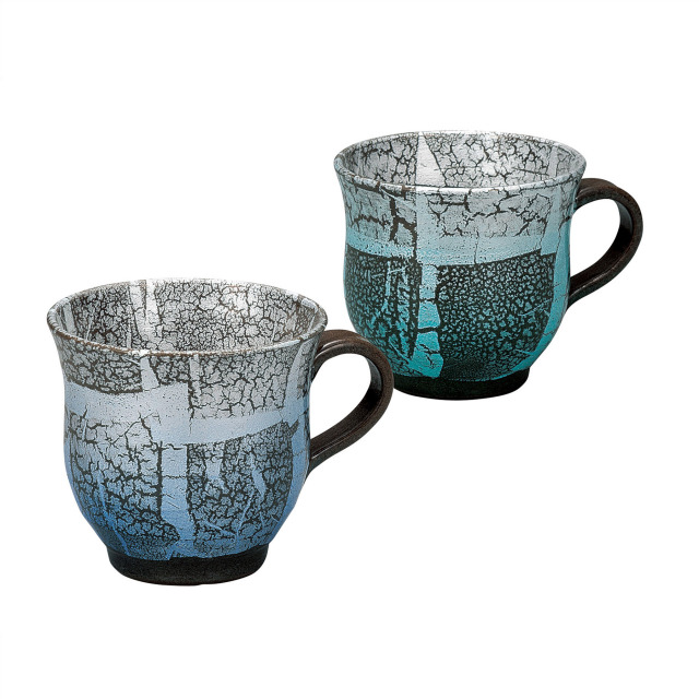 ペアマグカップ・銀彩