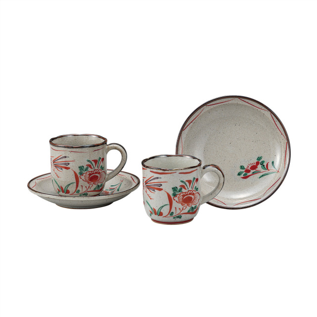 ペアコーヒー・赤絵