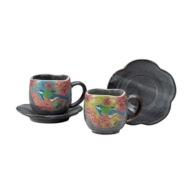 ペアコーヒー・金桜花鳥