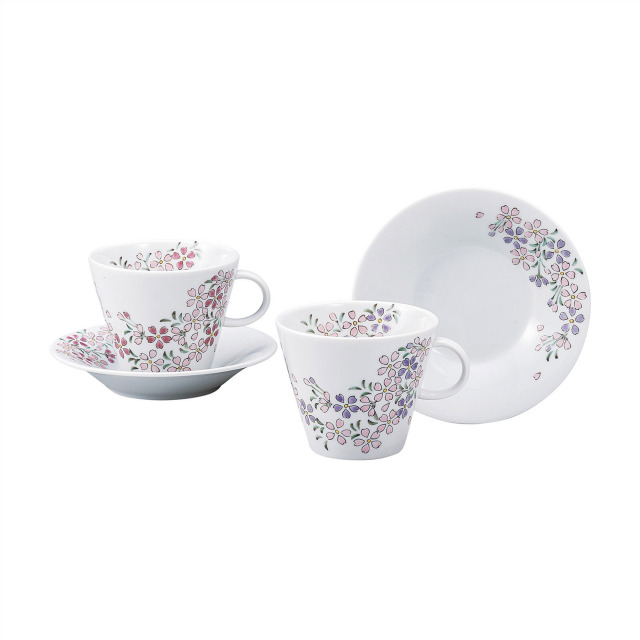 ペアコーヒー・桜花小紋