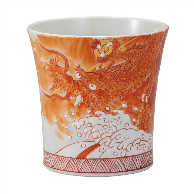 焼酎カップ・赤絵龍神