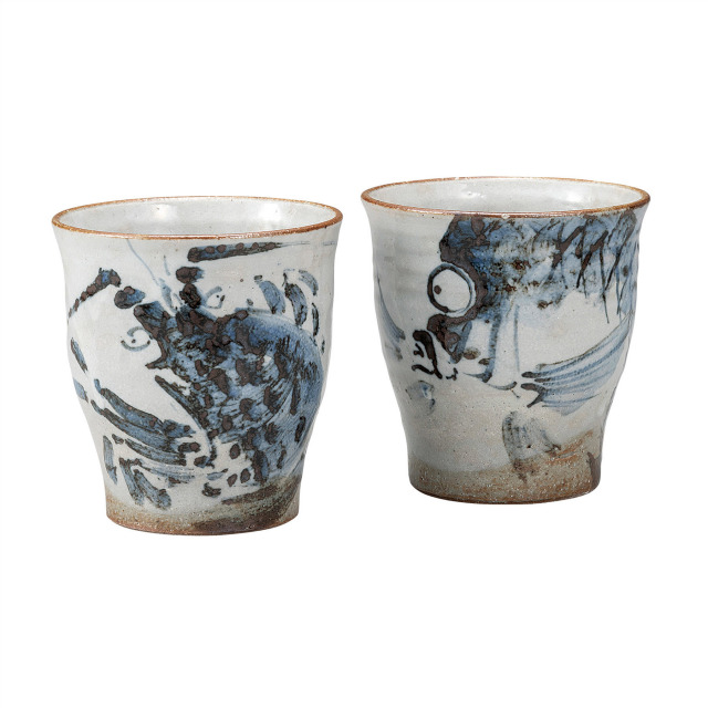 ペア焼酎カップ・海老／鯛