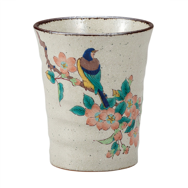 フリーカップ・色絵花鳥