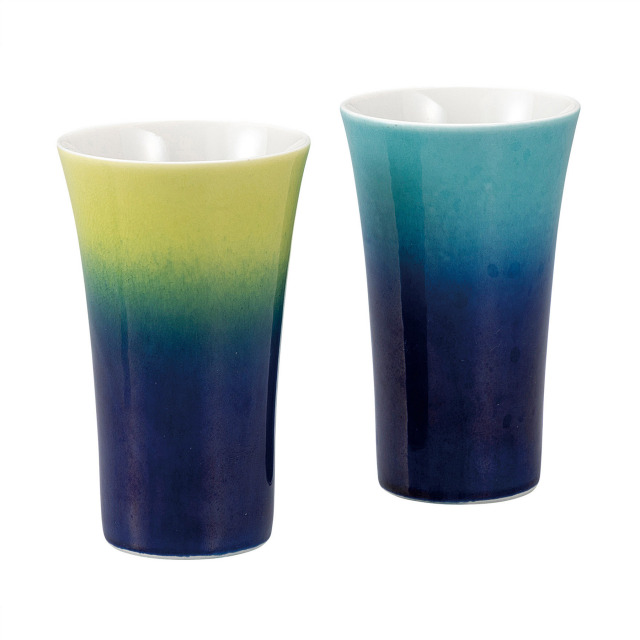 ペアフリーカップ・釉彩