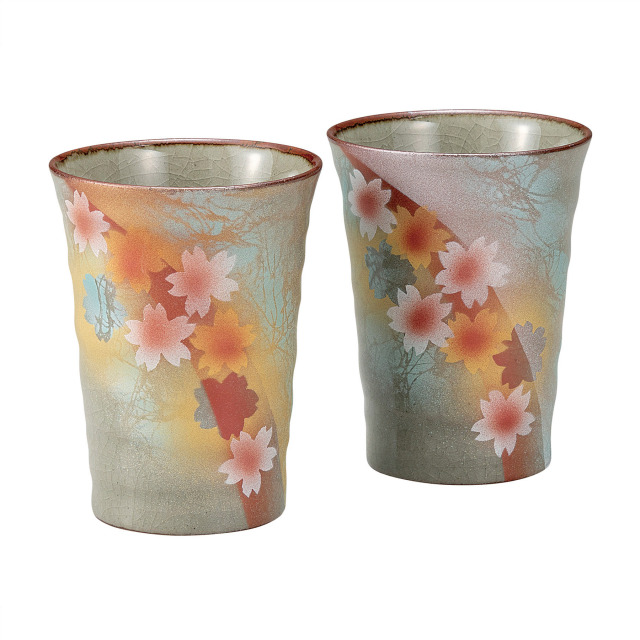 ペアフリーカップ・陽光花文