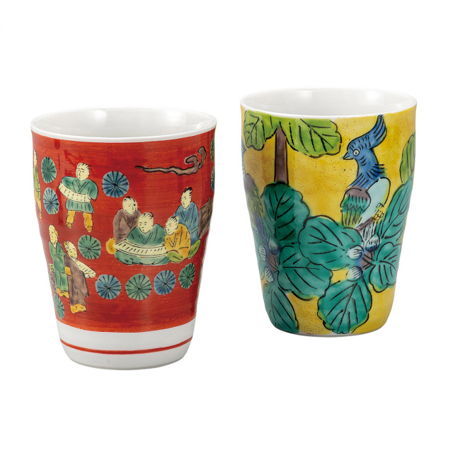 ペアフリーカップ・木米／吉田屋