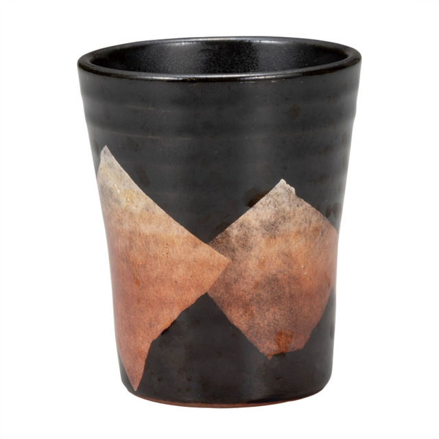 冷酒杯・銀彩　オレンジ