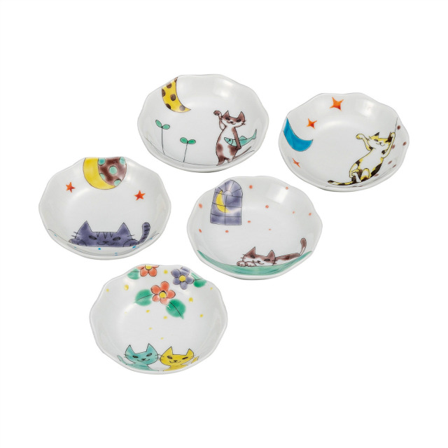 3.5号皿揃・ねこづくし