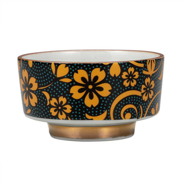 ぐい呑・青粒桜