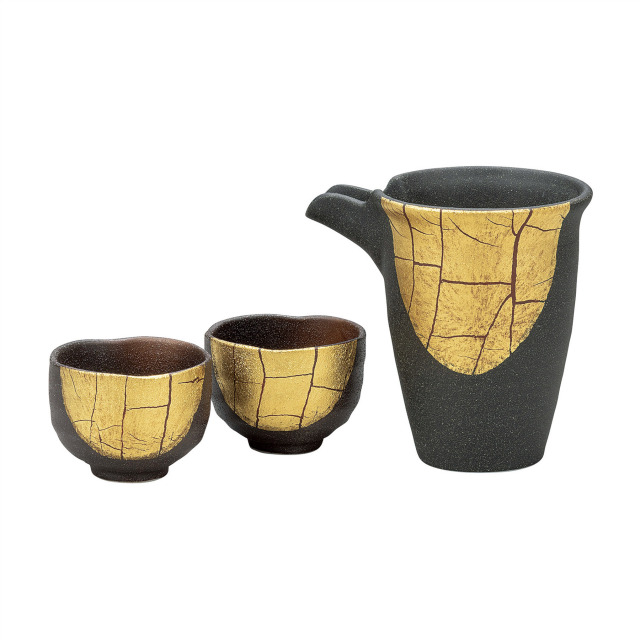 晩酌酒器・金箔彩
