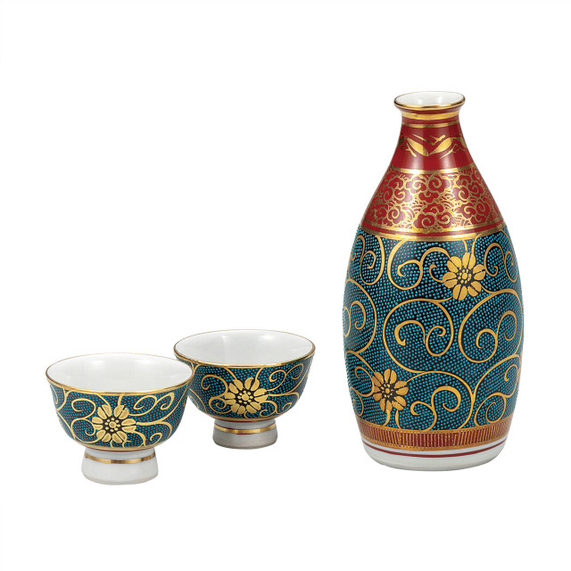 酒器・青粒唐草