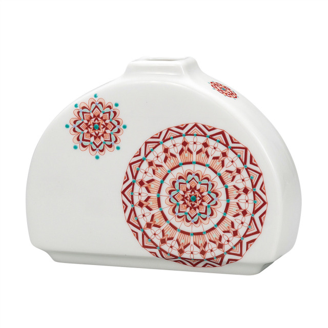 5号一輪生・赤絵丸紋