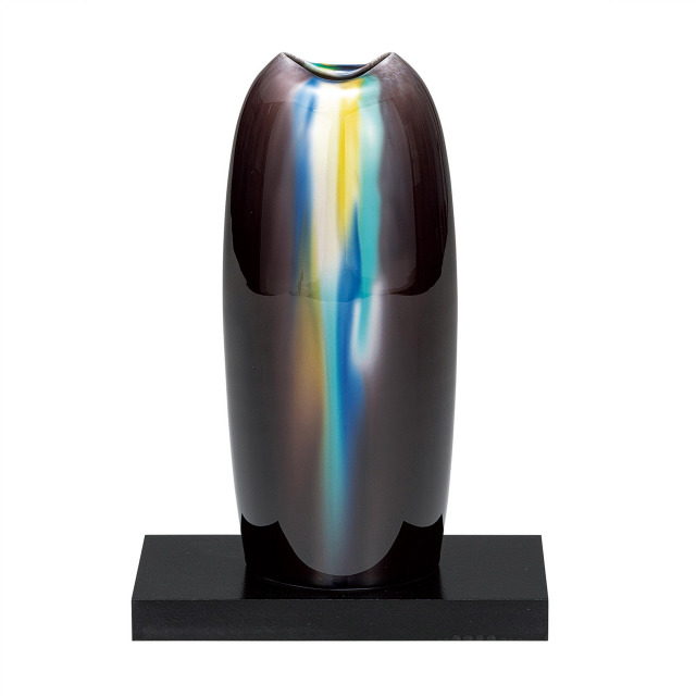 6号花瓶・釉彩（台付）