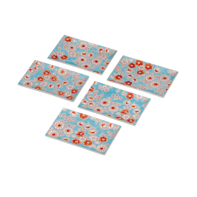 5.2号皿揃・フラワーシャワー