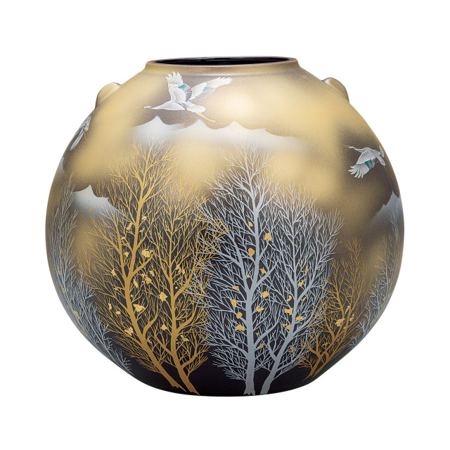 8号花瓶・金雲鶴木立