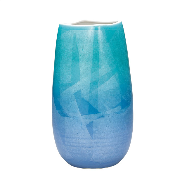 9号花瓶・二色銀彩