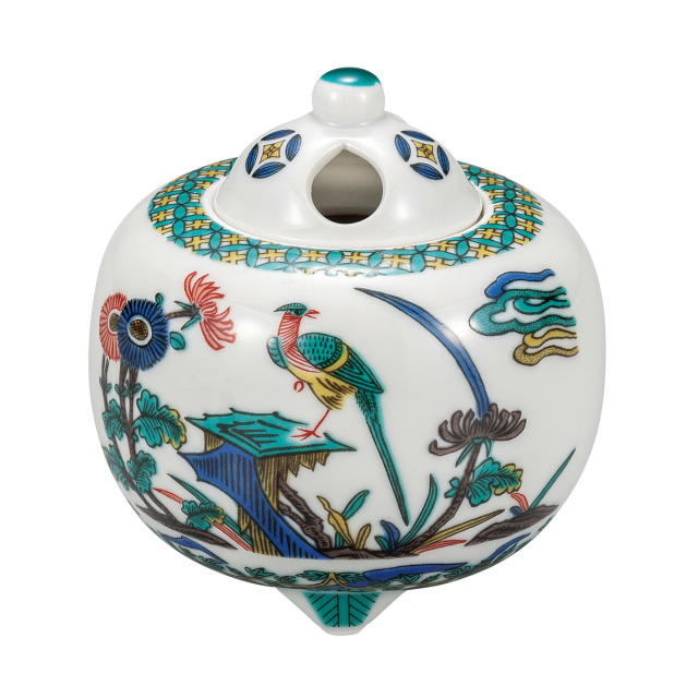 3.5号香炉・古九谷花鳥