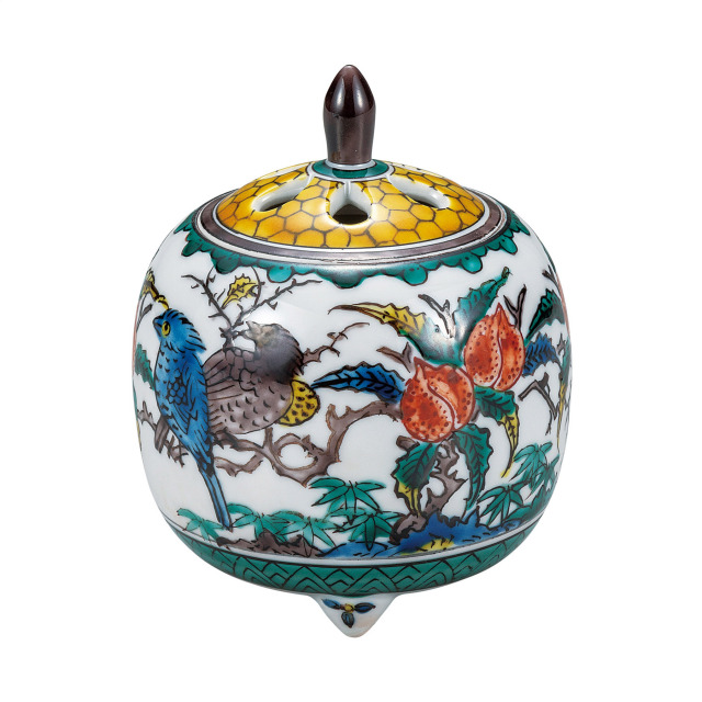 3.5号香炉・古九谷花鳥