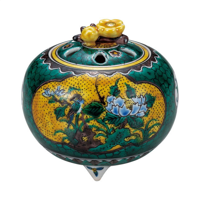 3.5号香炉・古九谷花鳥