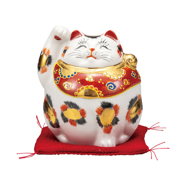 4号招き猫・金三毛（布団付）