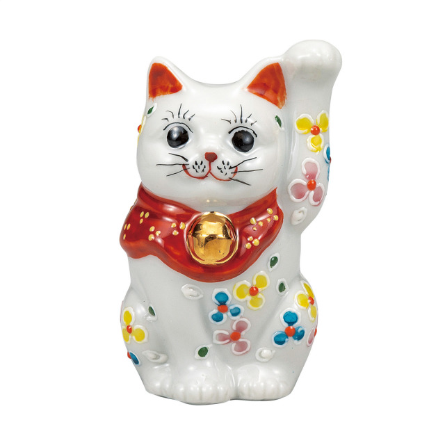 2.8号招き猫・小花