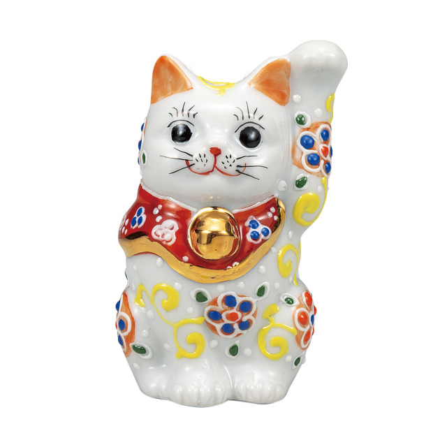 2.8号招き猫・梅唐草