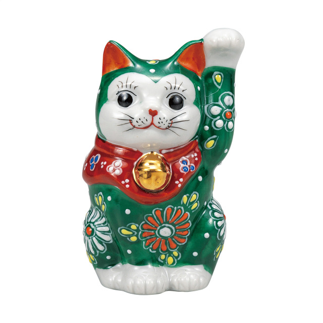 2.8号招き猫・緑盛