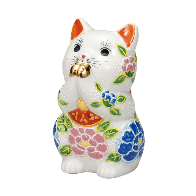 3.8号お祈り猫・白盛牡丹