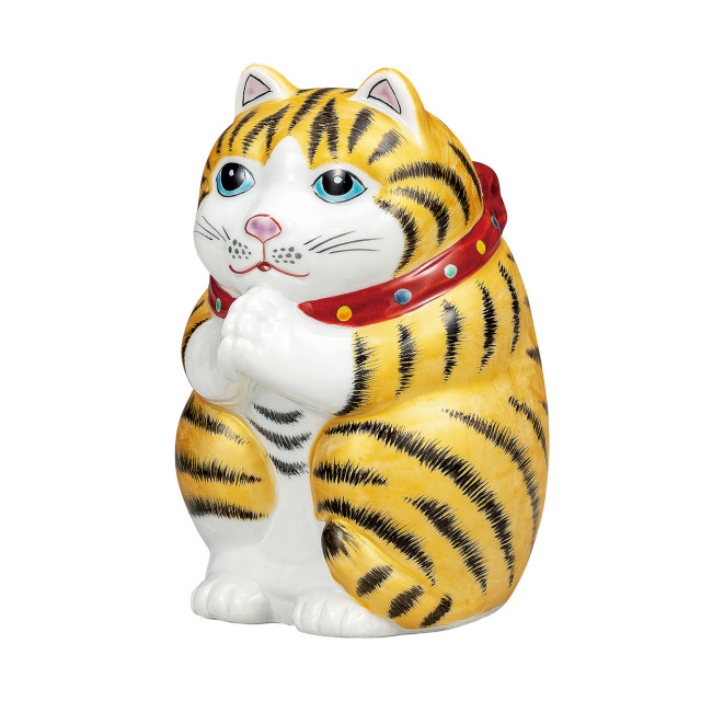 5号お願い猫・金彩