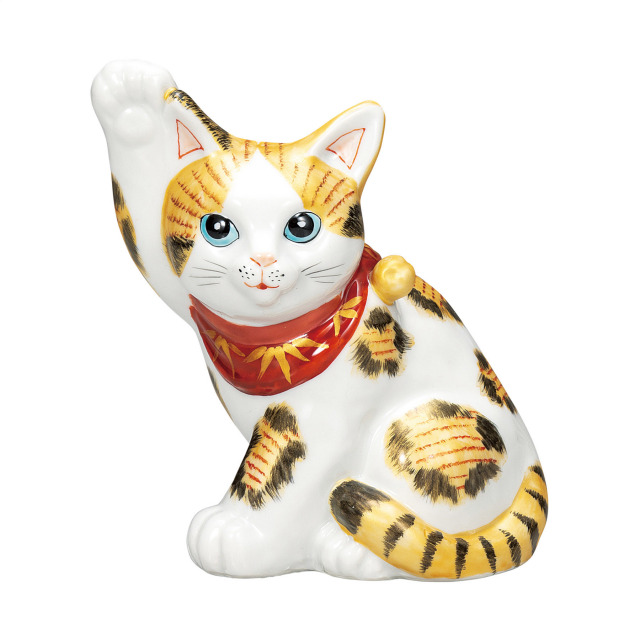 5.5号招き猫・金彩三毛