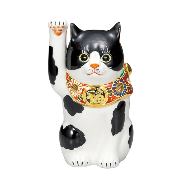 7号招き猫・黒ブチ