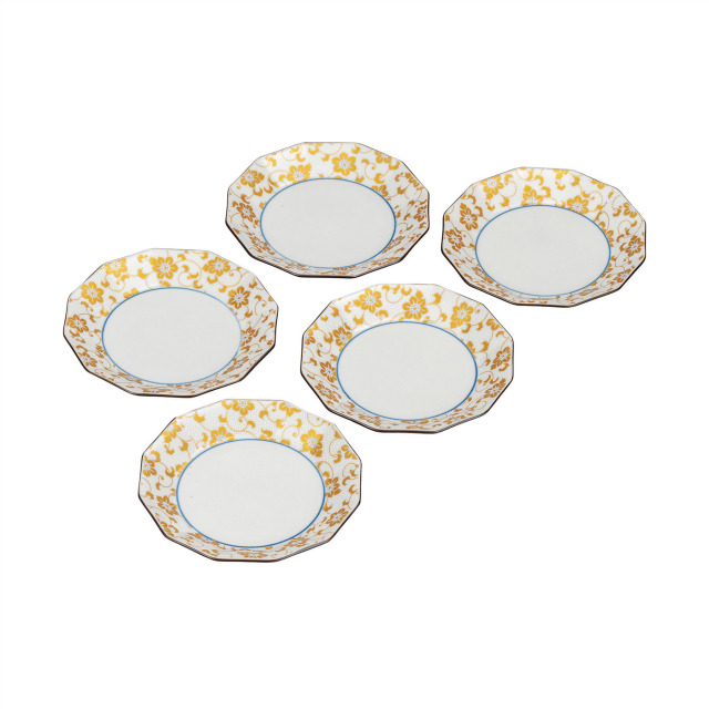 5.2号皿揃・白粒鉄仙