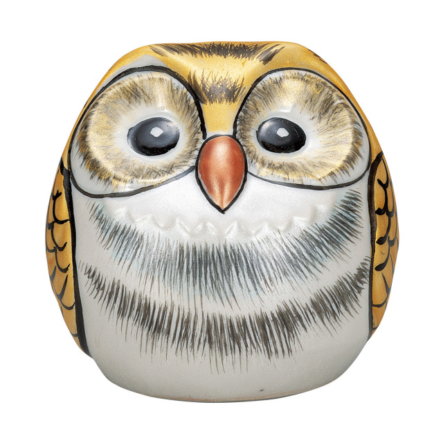 2.2号ふくろう・金釉彩