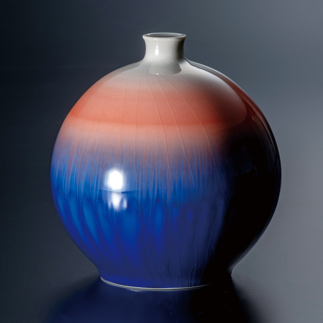 4.8号彩釉壷・猩々