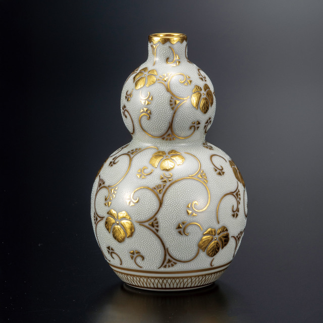 瓢型徳利・盛金白粒つた文