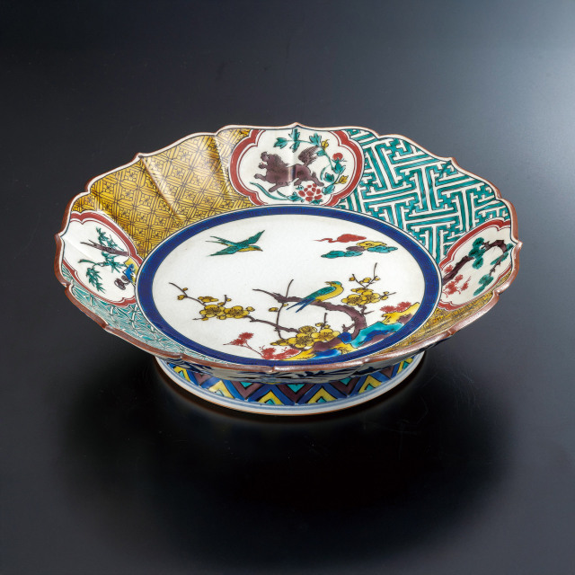 8.5号鉢・古九谷花鳥