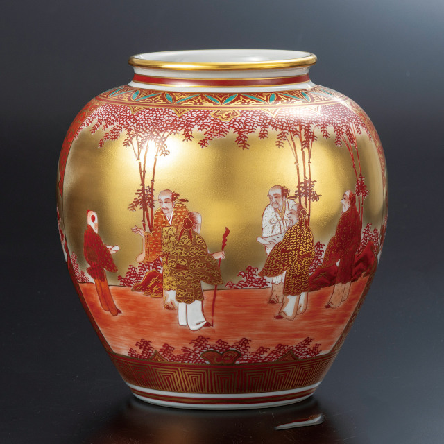 8.2号花瓶・割取赤庄三