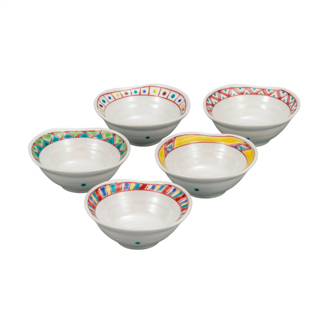 4.2号小鉢揃・色絵絵変り