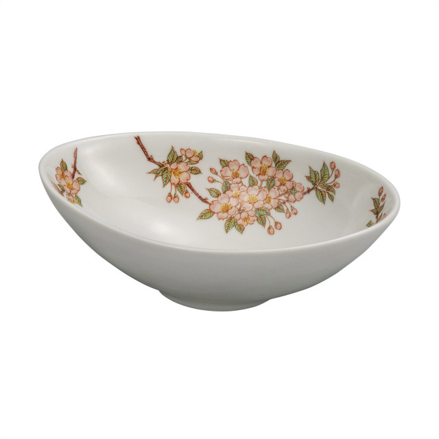 6.5号楕円鉢・桜