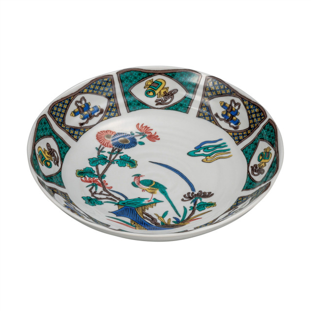 7号鉢・古九谷花鳥