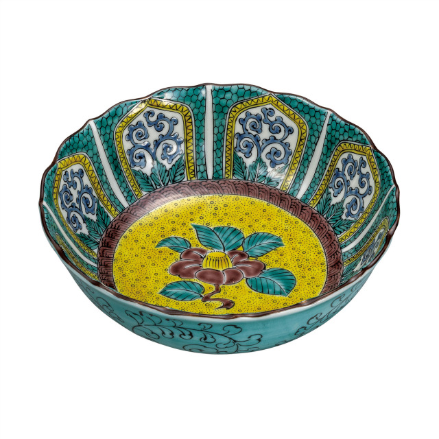 6号鉢・吉田屋山茶花