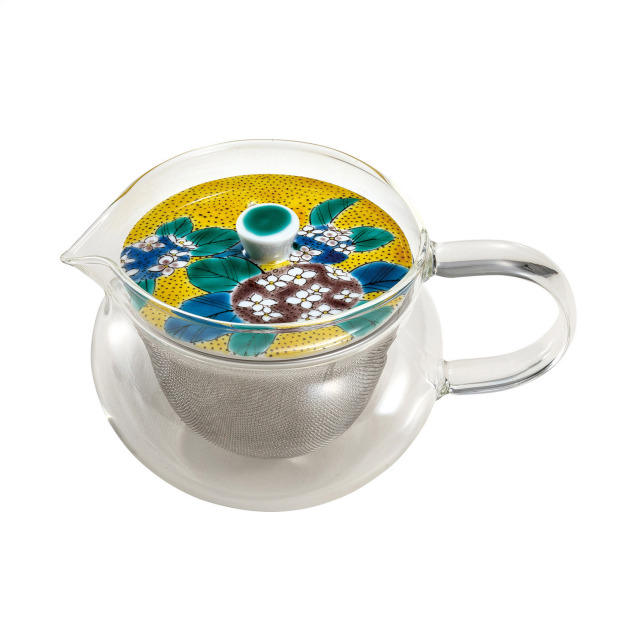 九谷和ポット NAGOMI POT・吉田屋紫陽花（茶こし付）